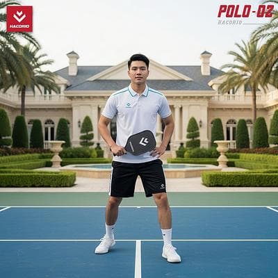 Áo Polo Thể Thao HACORIO (Polo - 02) - Trắng