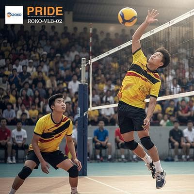 Quần Áo Bóng Chuyền ROKO - PRIDE - (VLB - 02) - Nam - Vàng