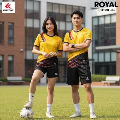 Quần Áo Bóng Đá KOTOMI - ROYAL (KTM - 04) - Vàng