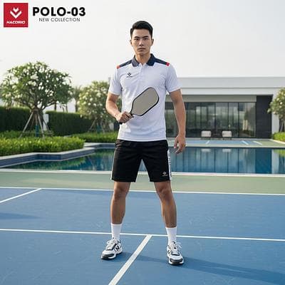Áo Polo Thể Thao HACORIO (Polo - 03) - Trắng
