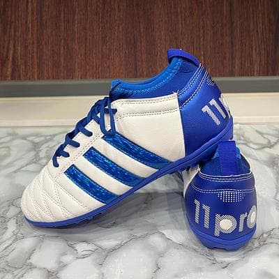 Giày Bóng Đá Toni - 11Pro Cổ Chun - Màu Xanh Bích