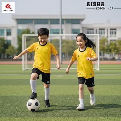 Quần Áo Bóng Đá KOTOMI - AISHA (KTM - 07) Trẻ Em - Màu Vàng