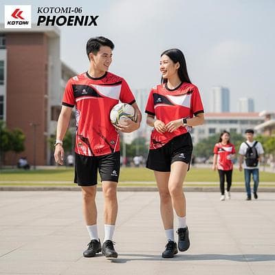 Quần Áo Bóng Đá KOTOMI - PHOENIX (KTM - 06) - Đỏ
