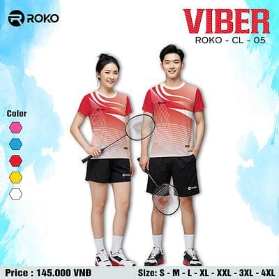 Áo Cầu Lông ROKO - VIBER (CL - 05) - Nam