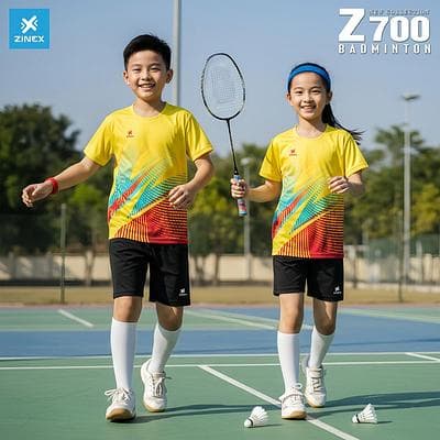 Áo Cầu Lông, Bóng Chuyền Zinex - Z700 (Trẻ em) - Vàng