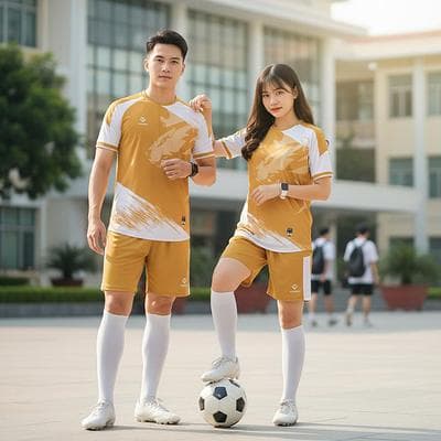 Quần Áo Bóng Đá HACORIO - RIO - LION (RIO - 07) - Vàng Đồng