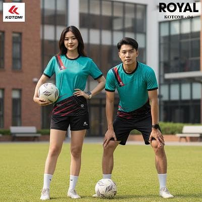 Quần Áo Bóng Đá KOTOMI - ROYAL (KTM - 04) - Xanh Ngọc