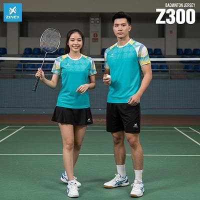 Áo Cầu Lông, Bóng Chuyền, Pickleball Zinex - Z300 (Nữ) - Xanh Ngọc
