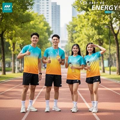 Áo Chạy Bộ ZICCO - ENERGY (ZICCO - RZIC - 03 - NAM) - Xanh Ngọc