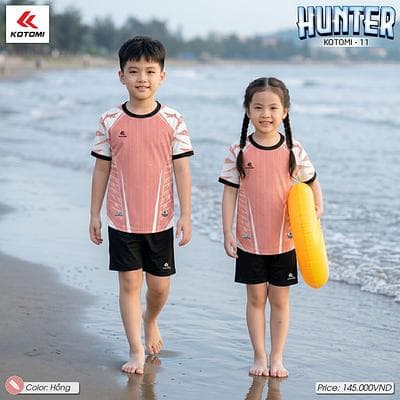 Quần Áo Bóng Đá KOTOMI - HUNTER Trẻ Em  (KTM-11) - Hồng Nhạt