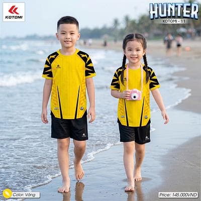Quần Áo Bóng Đá KOTOMI - HUNTER Trẻ Em  (KTM-11) - Vàng