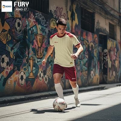 Quần Áo Bóng Đá FURY - Kem
