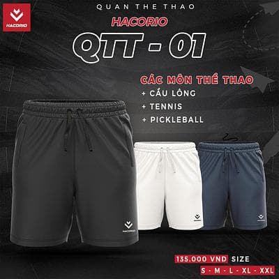 Quần Thể Thao HACORIO QTT - 01 - Nam - Màu Đen
