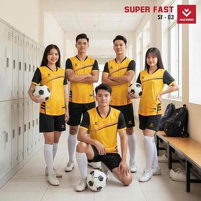 Quần Áo Bóng Đá HACORIO - Super Fast - 03 (SF - 03) - Vàng