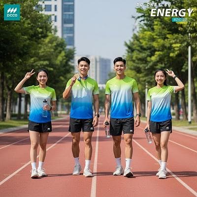Áo Chạy Bộ ZICCO - ENERGY (ZICCO - RZIC - 03 - NAM) - Xanh Chuối