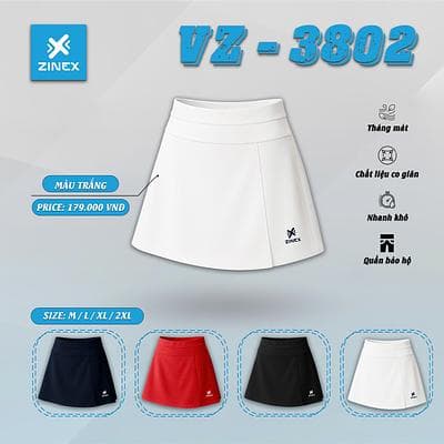 Chân Váy ZINEX- VZ - 3802 - Trắng