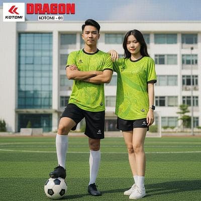 Quần Áo Bóng Đá KOTOMI - DRAGON (KTM - 01) - Xanh Chuối