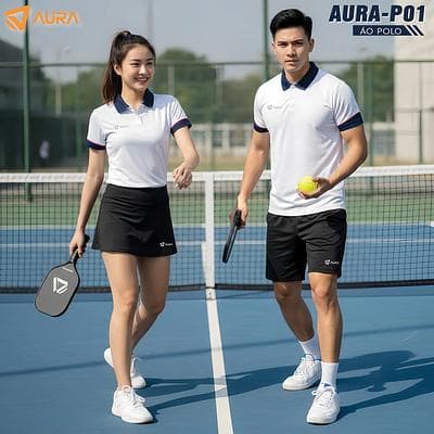 Áo Polo AURA - P01 (P - 01) - Trắng