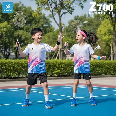 Áo Cầu Lông, Bóng Chuyền Zinex - Z700 (Trẻ em) - Trắng