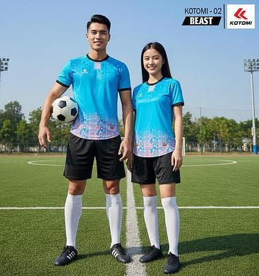 Quần Áo Bóng Đá KOTOMI - BEAST (KTM - 02) - Xanh Ya