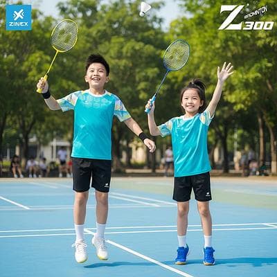 Áo Cầu Lông, Bóng Chuyền Zinex - Z300 (Trẻ em) - Xanh Ngọc