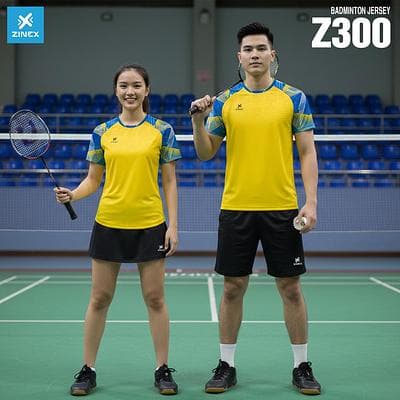 Áo Cầu Lông, Bóng Chuyền, Pickleball Zinex - Z300 (Nữ) - Vàng