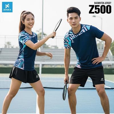 Áo Cầu Lông, Bóng Chuyền, Pickleball Zinex - Z500 (Nữ) - Tím Than