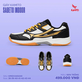 Giày Kamito Sabeto Indoor - Đen