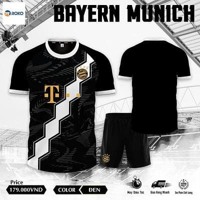 Quần Áo Bóng Đá CLB Bayern Munich Training - Training 02 - Màu Đen
