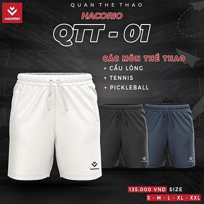 Quần Thể Thao HACORIO QTT - 01 - Nữ - Màu Trắng
