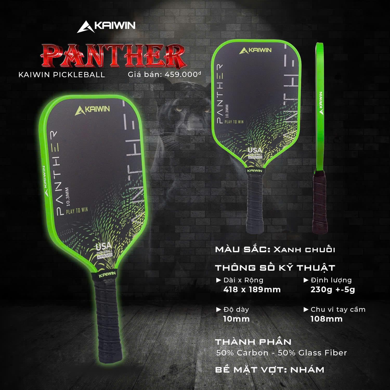 Vợt Pickleball Panther - Màu Xanh Chuối