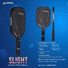 VỢT PICKLEBALL KAIWIN SLIGHT T1000 16MM - Đen
