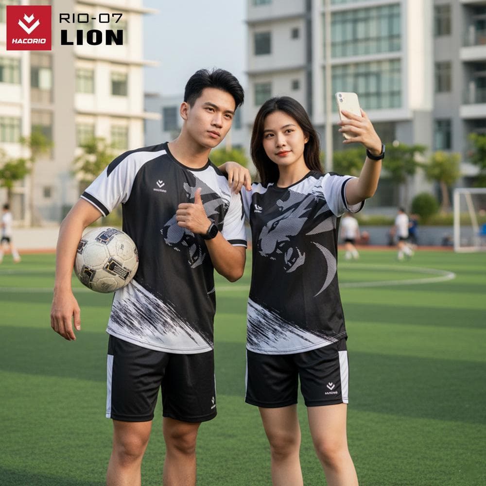 Quần Áo Bóng Đá HACORIO - RIO - LION (RIO - 07) - Đen