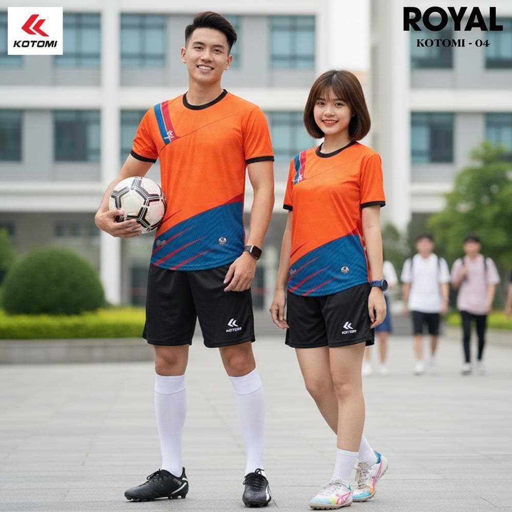 Quần Áo Bóng Đá KOTOMI - ROYAL (KTM - 04) - Cam