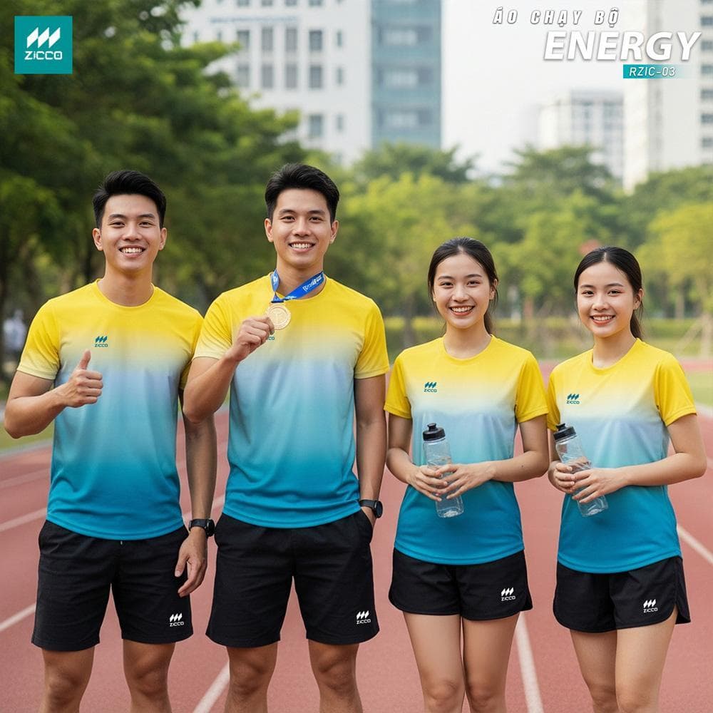 Áo Chạy Bộ ZICCO - ENERGY (ZICCO - RZIC - 03 - NỮ) - Vàng
