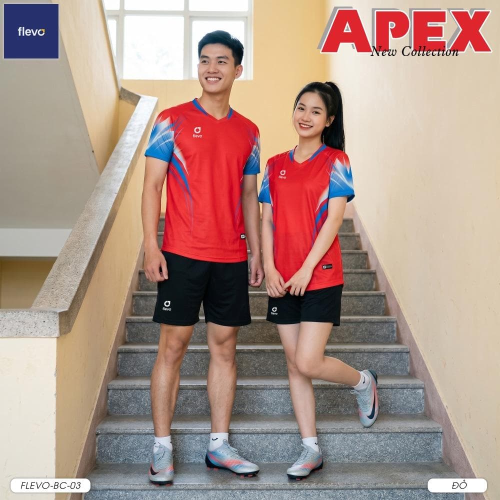 Quần Áo Bóng Chuyền APEX Nam (FLEVO-BC-03) - Đỏ