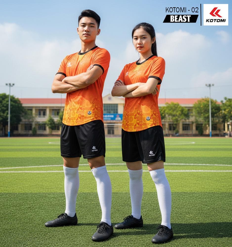 Quần Áo Bóng Đá KOTOMI - BEAST (KTM - 02) - Cam