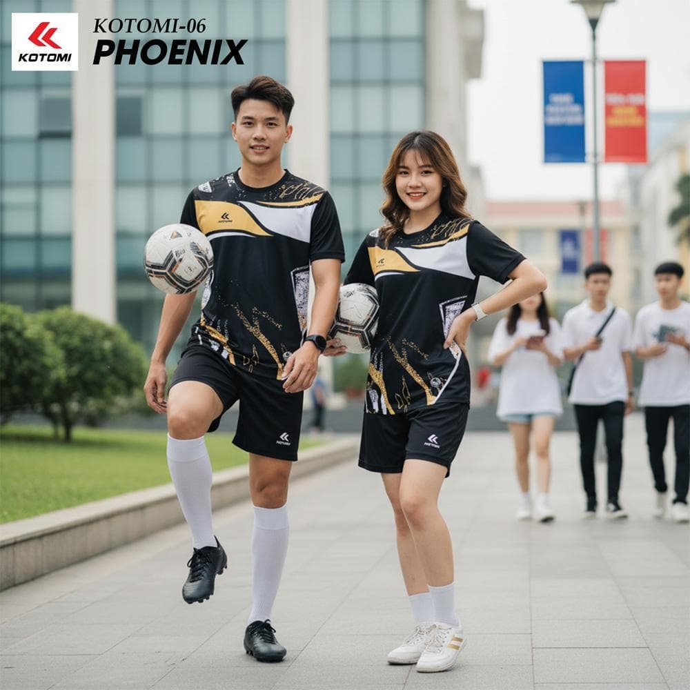 Quần Áo Bóng Đá KOTOMI - PHOENIX (KTM - 06) - Đen